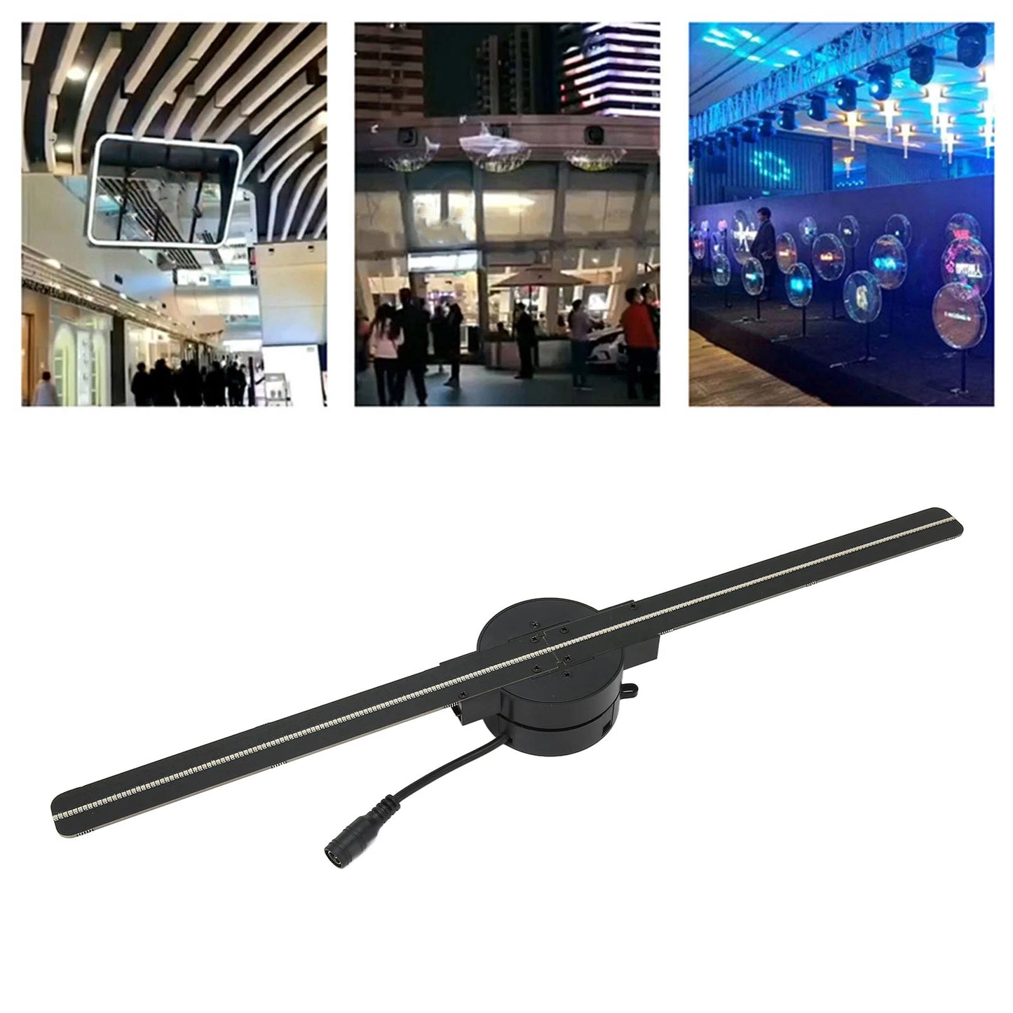 LumoSpin™ 3D Hologram Fan - 16.5in WiFi LED Holographic Projector Display