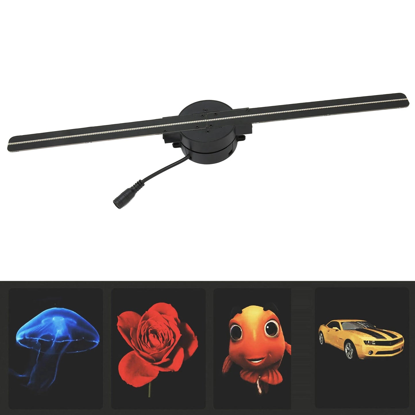 LumoSpin™ 3D Hologram Fan - 16.5in WiFi LED Holographic Projector Display