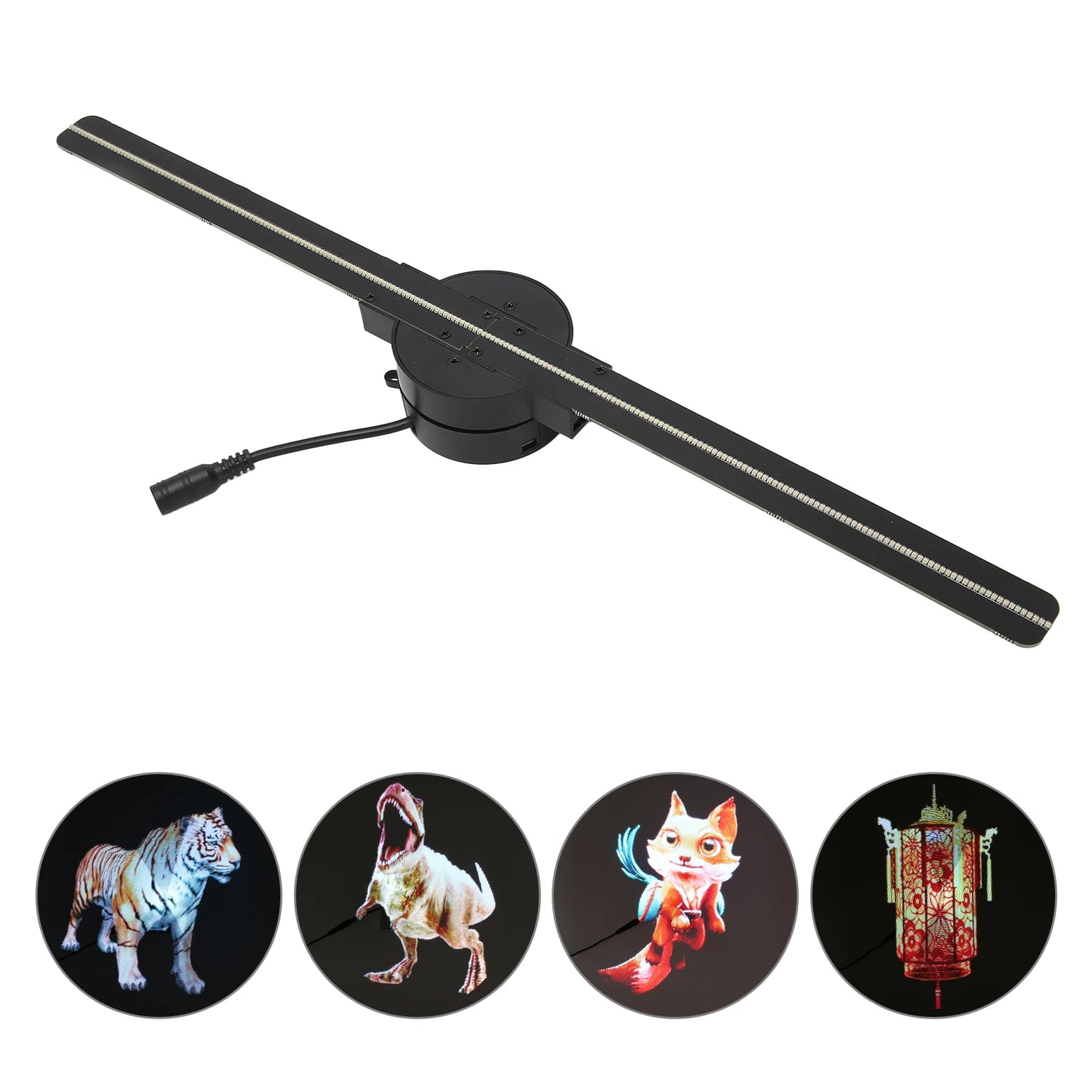 LumoSpin™ 3D Hologram Fan - 16.5in WiFi LED Holographic Projector Display